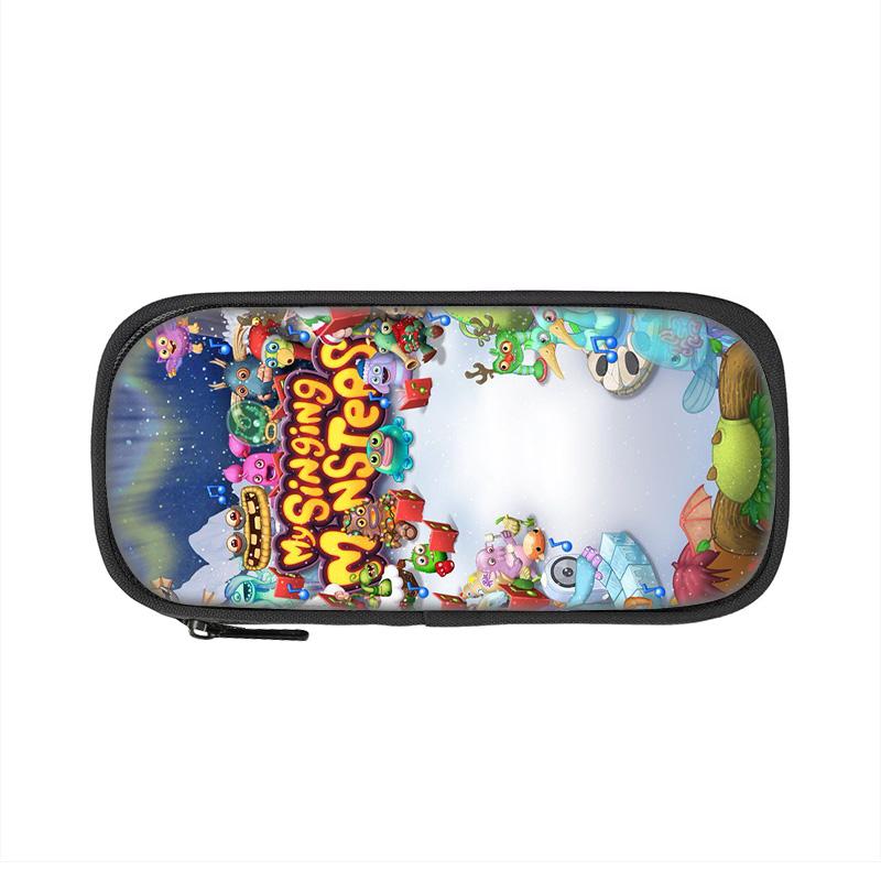 My Singing Monsters Pen Case Game Cartoon Print Large Capacity New Kindergarten Elementary School Boys and Girls