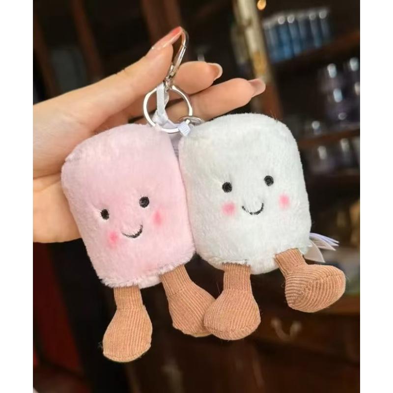 @@Brelok z zawieszką galaretkową Urocza zawieszka do torebki dla dziewczynki Pluszowa zabawka Brelok Pluszowa zabawka Kawaii Prezent świąteczny G