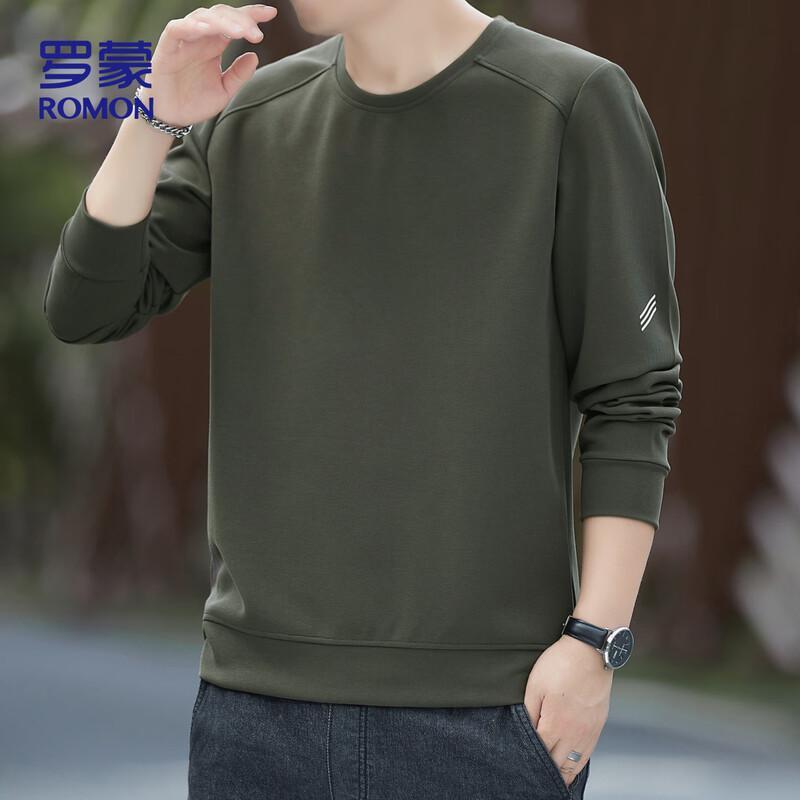 Romon Men's Long-Sleeve Pullover Sweatshirt