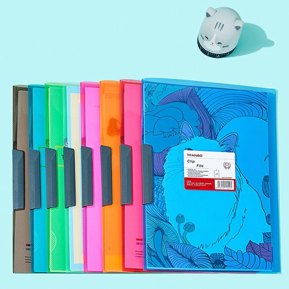 

Прозора папка з буфером обміну формату A4, поліпропіленовий пластиковий пакет для документів, новий органайзер для файлів червоний