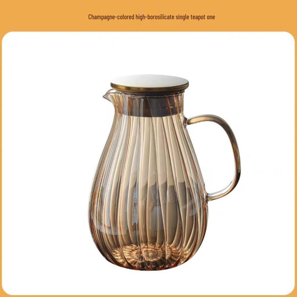 Sheng Bangrong Hitzebeständige Glas-Kaltwasserkanne mit vertikalem Streifen-Design