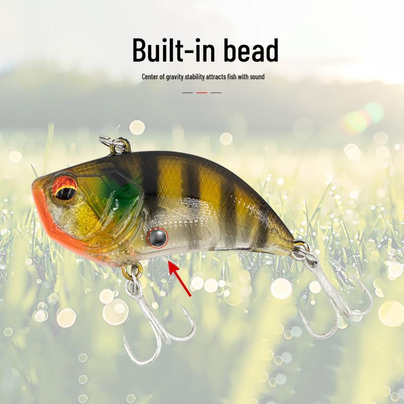 VIB Rattling Vibration Lure: Special Hard Bait for Aspius & Sea Bass, Black Pit All-Rounder