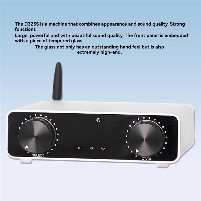 ABNR D325S HFI Desktop DAC AMP Headphone Amplifier 300W X 2 QCC3084 RCA XLR Bluetooth SBC/AAC/APTX/APTX-LL/LDAC