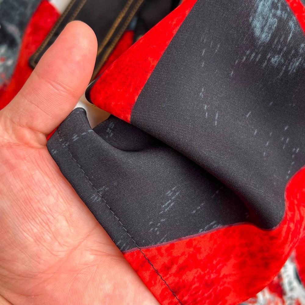 Sukienka koszulowa Vintage Autumn Lapel Collar Wysokiej jakości damska jednorzędowa czerwona kwiatowa z nadrukiem Patchwork sznurowany pasek luźne ubrania