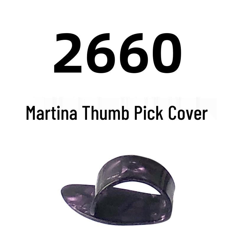 Right-Hand Celluloid Guitar Thumb & Finger Picks with Fingernail Covers