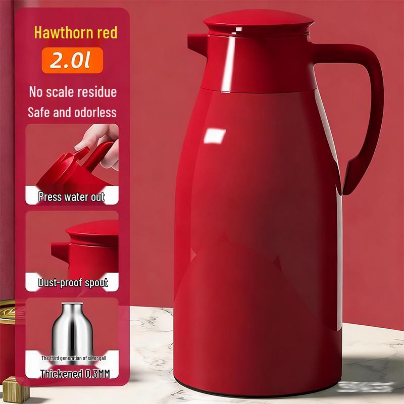 Large Capacity Glass Liner Warm Water Thermos - New Model for Dorms and Homes