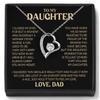 Heart Necklace Gift Box Set for Daughter - Elegant & Versatile Design