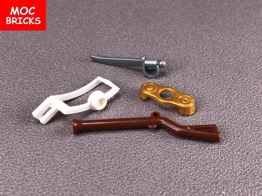 6 наборів/лот MOC Цеглинки Піратський Мушкет Зброя Імператорського Солдата Пістолет 2561 Навчальні Фігурки Блоки Подарунки для Дітей Ляльки