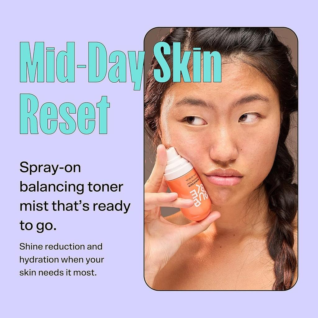 Refreshing Bubble Rebound Balancing Facial Mist Hydrating Skin Toner 55ml For Radiant Glow