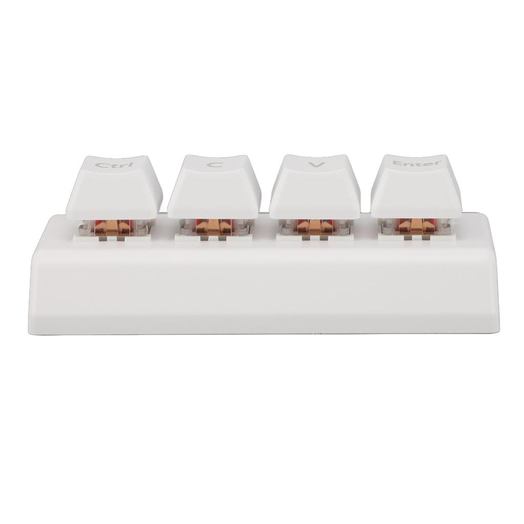 Programmable Keypad 4 Keys Support NKRO Red   Ctrl C V Enter   Mechanical Keypad for Gaming   Media