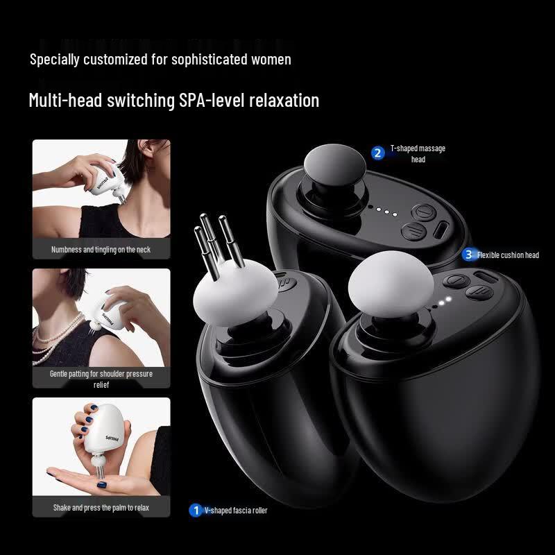 Philips Портативный мини-массажный пистолет, вилка CN (адаптер в комплекте)