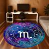 1pc Zodiac Scorpio Round Chair Mat Area Rug - Non-Slip, Floor Mat for Office, Bedroom, and Indoor Decor C1125398