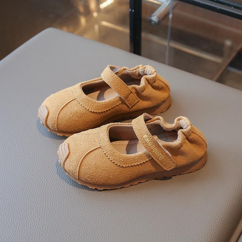 Girls' Mary Jane Sneakers New Arrival | Children's Soft-Sole Casual Shoes with Elastic Heel Strap Cute Girls Shoes
