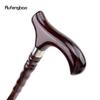 Brown Wooden Single Joint Fashion Walking Stick Decorative Cospaly Cane Halloween Mace Crutch  Wand Crosier 92cm