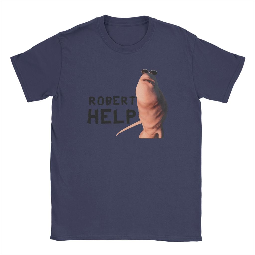 Fun Robert Help Marcus The Worm T-Shirt Men Crewneck Pure Cotton T Shirt  Short Sleeve Tee Shirt New Arrival Clothes