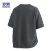 ROMON Men's Summer Waffle Faux Two-Piece Short Sleeve T-Shirt
