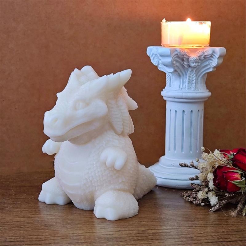 Flexible Sturdy Silicone Mould Fashion Accessory for Making Unique Dinosaur Shaped Candle and Home Decorations