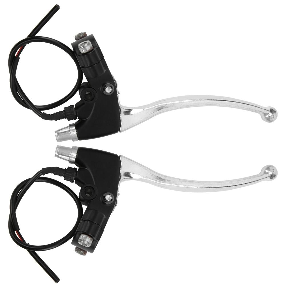 1Pair Electric Bicycle Universal Brake Lever All Aluminum Short Wire Handle Left and Right