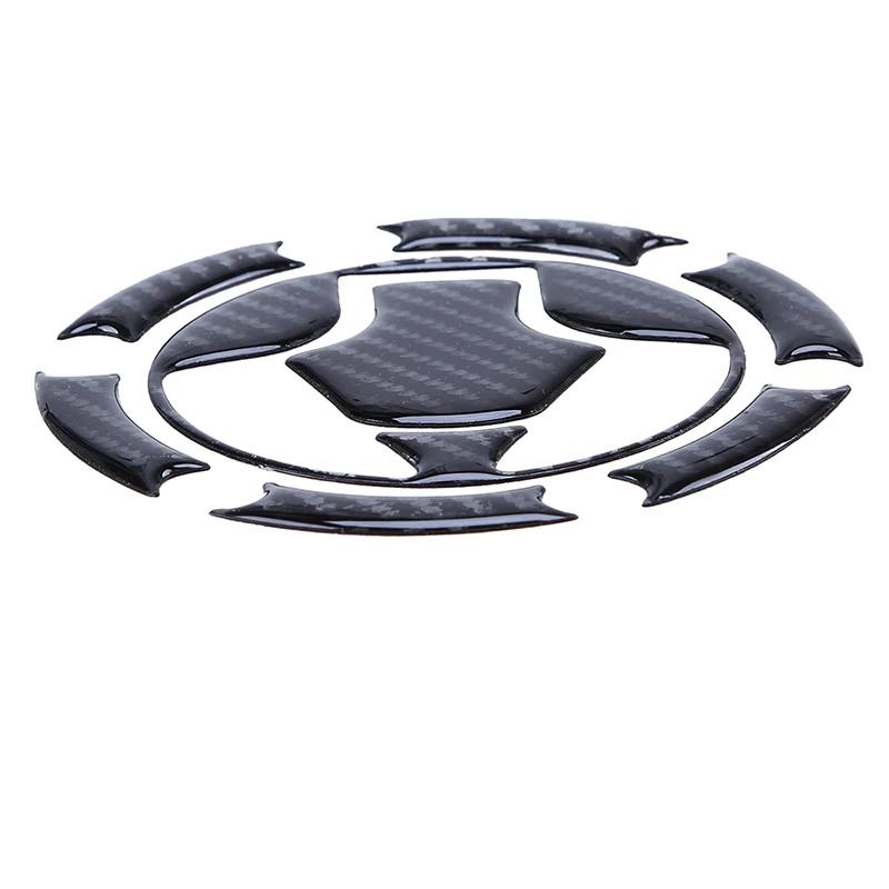 For Kawasaki Ninja ZX10R ZX14 ZX6R ZZR600 Z750 Motorcycle Fuel Gas Tank Cap Covers Pad Stickers Protector Carbon Fiber