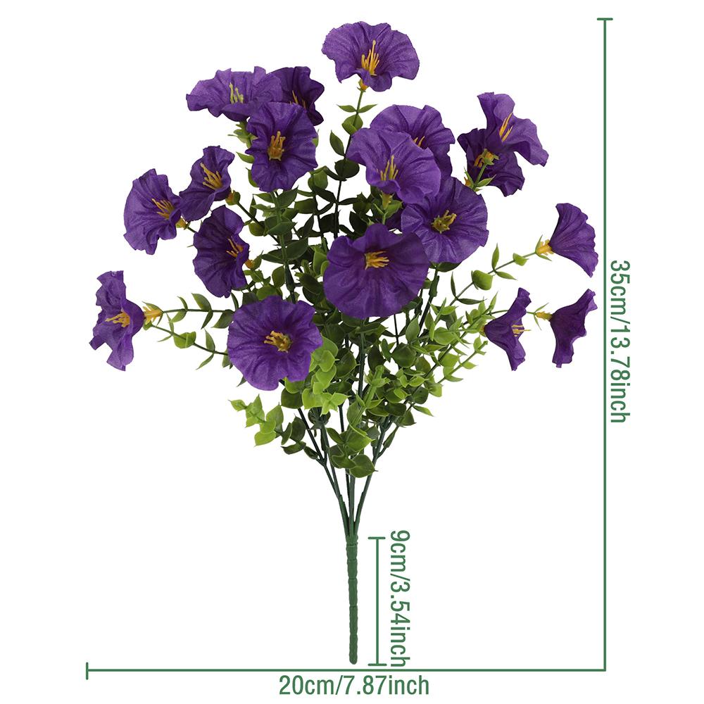 

1Pcs Morning Glory Artificial Flower Fake Bouquet Home Room Decor Navidad Wreath Accessory 2026 New Year DIY Wedding Decoration 1Pcs фіолетовий