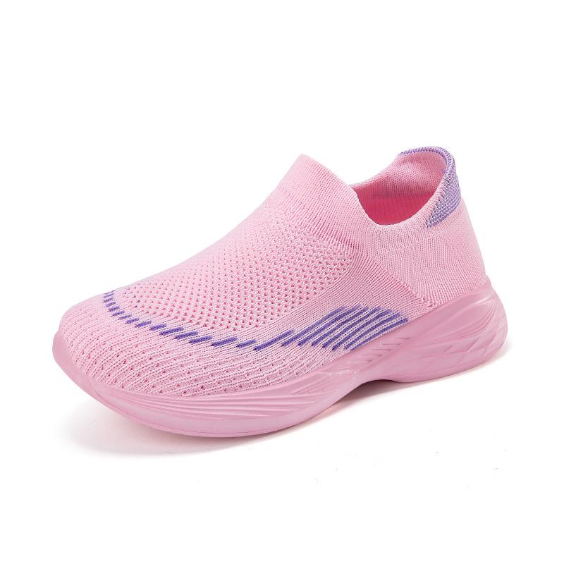 2024 Kids Slip-On Flyknit Sports Shoes - Casual Sock Style for Boys & Girls