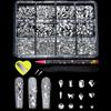 New Flat-Bottomed Diamond Heterosexual Mixed Diamond Nail Art Jewelry Mixed Mixed Round Glass Diamond Rhinestone Nail Decoration