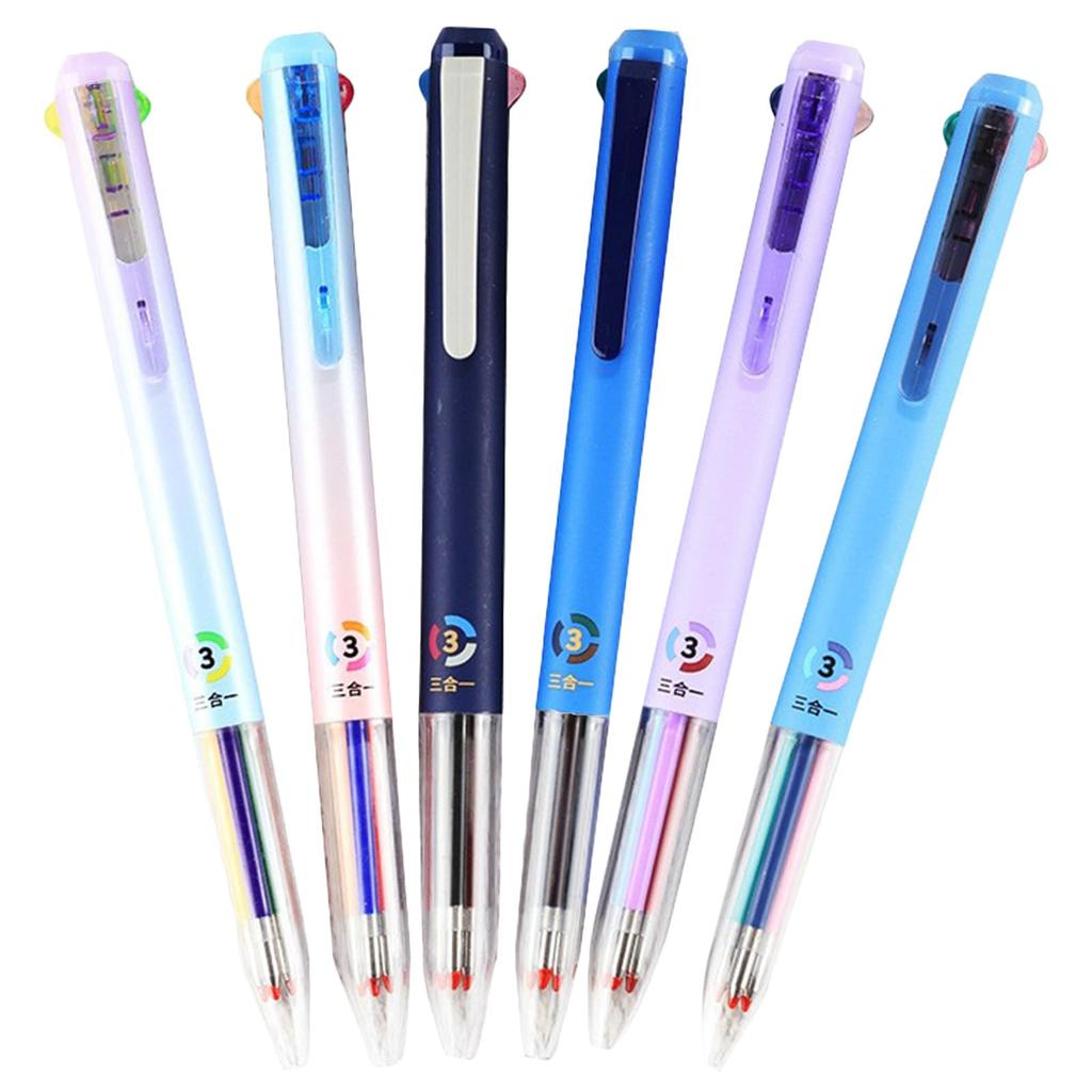 6 PCS Multicolor Pen, 0.5mm Multicolor Gel Ink Pen, Consecutive 18 Colors Quick Drying Gel Ink Pen, School Supplies 5ml