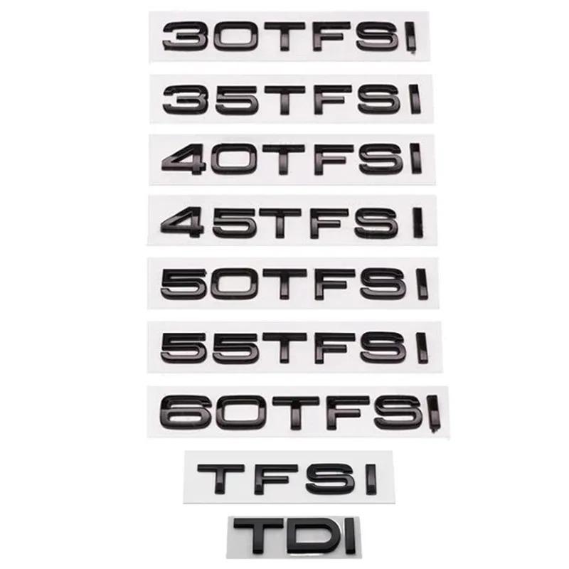 Car Styling 35 40 45 50 55  TFSI  Logo Emblem, Rear Trunk Badge Sticker Decal For A A4 A5 A6 A7 A8 Q3 Q5 Q6 Q7 Q8 Accessories