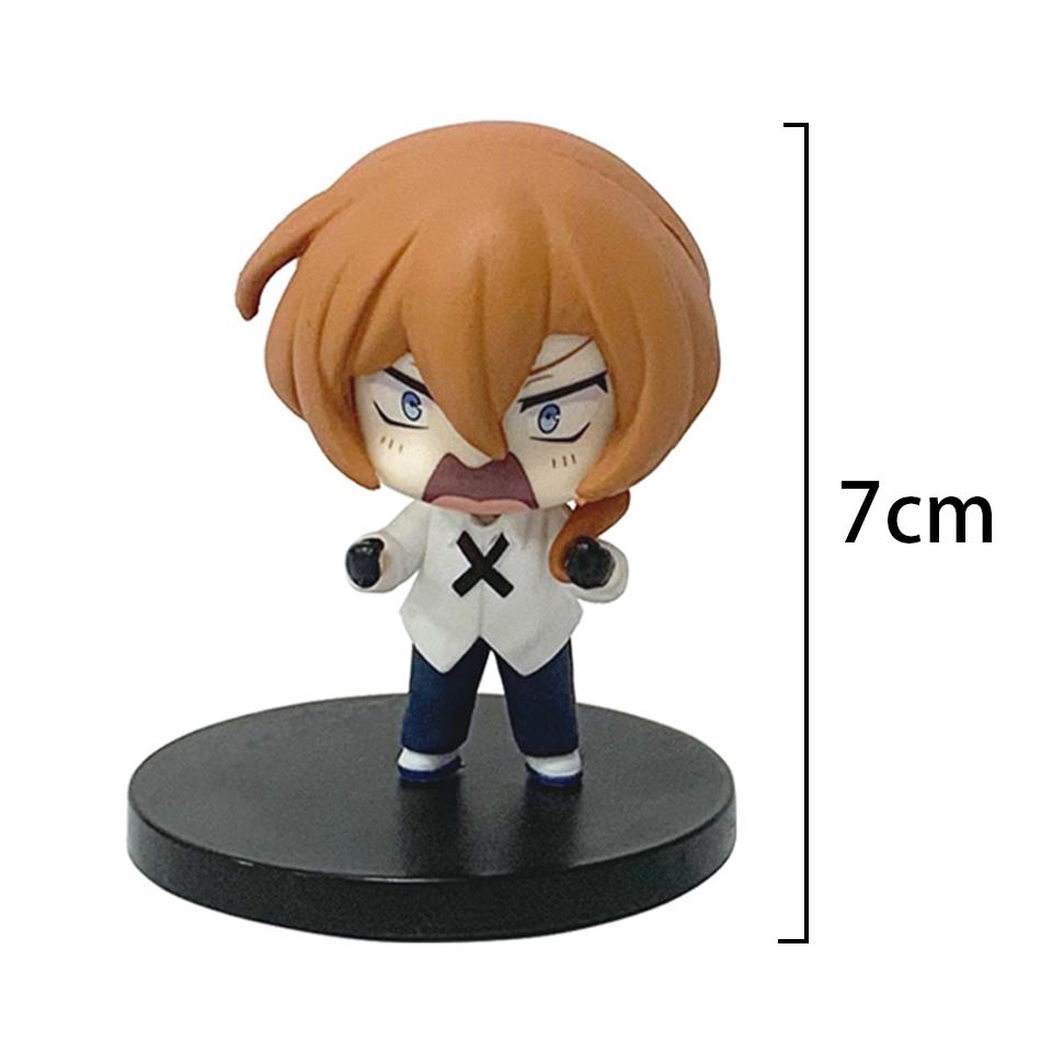 7cm Bungou Stray Dogs Anime Figure Kawaii Dazai Osamu Action Figure Cute Nakahara Chuuya Figurine PVC Collection Model Doll Toy