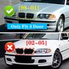 Glänzend Doppelstreifen Stil Frontstoßstange Renngitter Für BMW E46 4-Türer 320i 323i 325i 328i 330i 1998-2001 Grill Zubehör