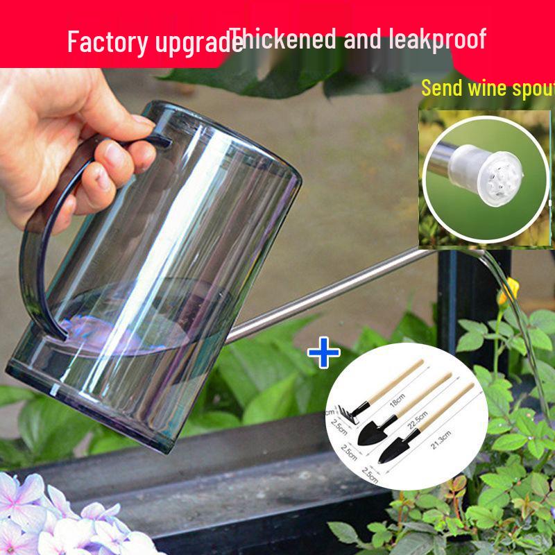 Stainless Steel Long Spout Watering Can for Indoor Pothos and Plant Care