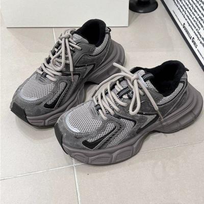 Dad Shoes Women 2025 Spring and Autumn New Versatile Student Korean Style Thick-Soled Casual Breathable Running Shoes