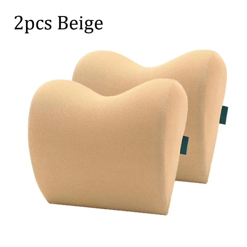 2 stücke/1 stück Auto Kopfstütze Nacken Kissen Für Sitz Stuhl In Auto Memory Schaum Baumwolle Kissen Stoff Abdeckung weichen Kopf Rest Reise