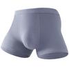 Men's Seamless Mid-Rise Cotton Boxer Briefs - Breathable, Solid Colors, Plus Size