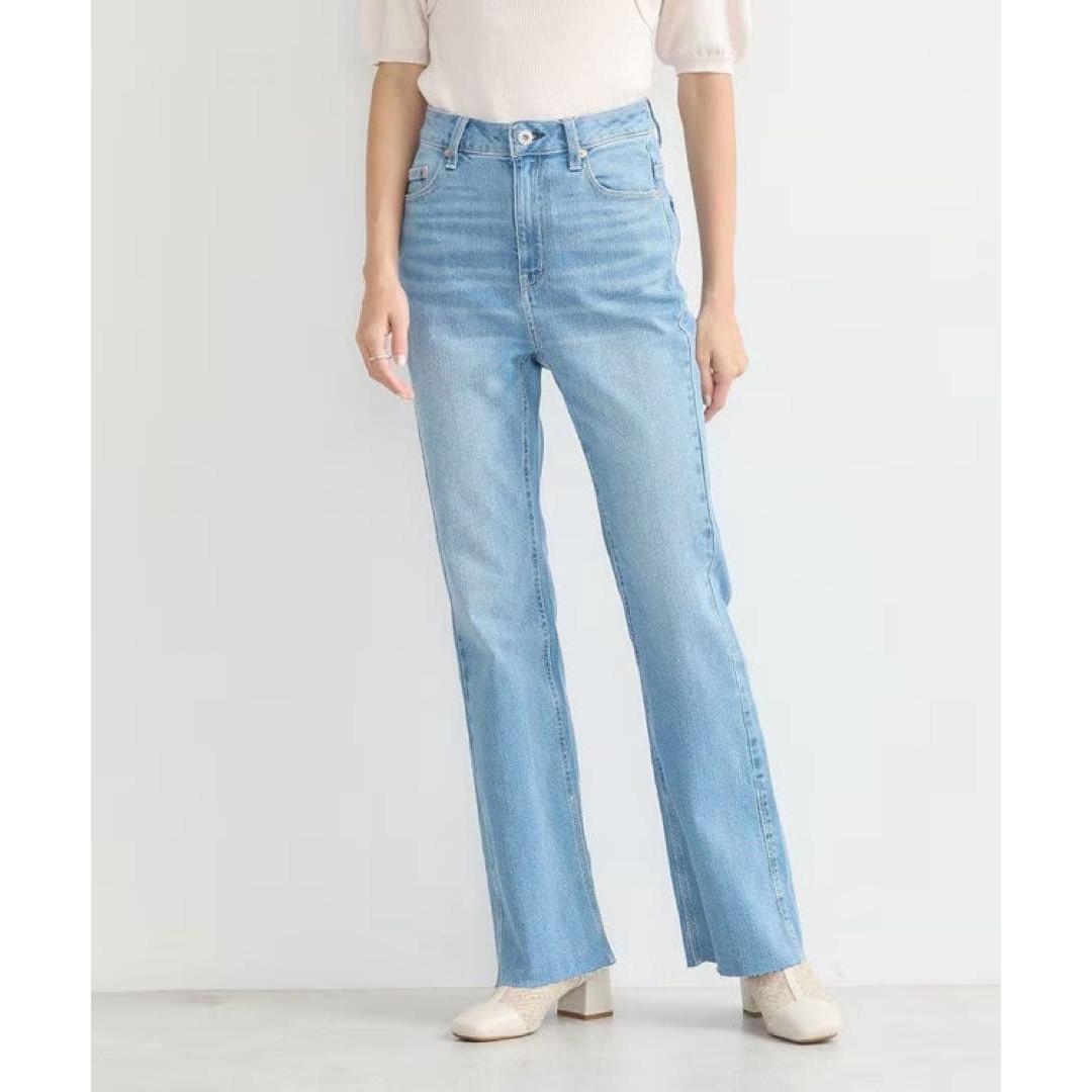 [New] earthmusic&ecology Flare Denim Pants M Jeans
