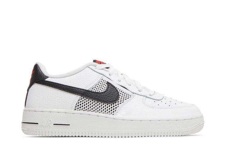Kids' Sneakers Nike Air Force 1 Low Mesh Pocket White Black (GS) White/Black