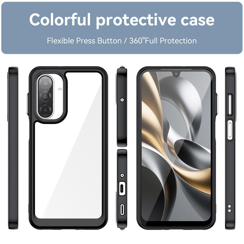For Samsung Galaxy A17 Case Samsung A17 Cover TPU Border Acrylic Backplane Bumper Protective Phone Cases For Samsung A17 Funda