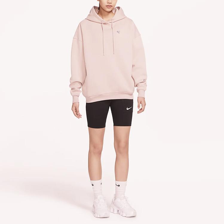 Nike Sportswear Hooded Pullover Sweatshirt Women Tops Stone-Purple Red DH4091-202