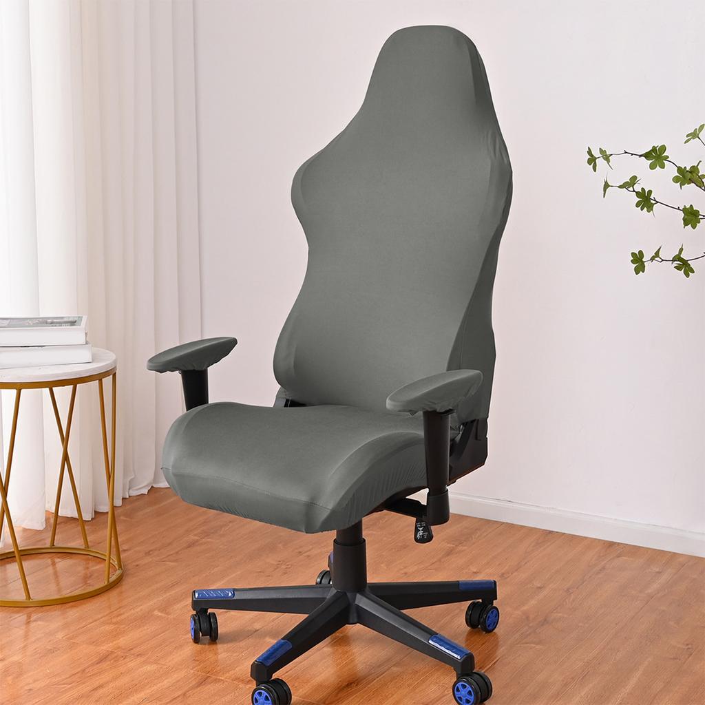 Removable Gaming Chair Cover Stretch Fabric with Armrest Cover for Computer and Office Chairs
