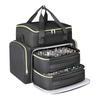 Nagellack-Organizer-Koffer Rucksack für 96 bis 100+ Flaschen(15ml/0,5 fl. oz.) UV-Nagellampe, Nagel-Organizer und Aufbewahrung