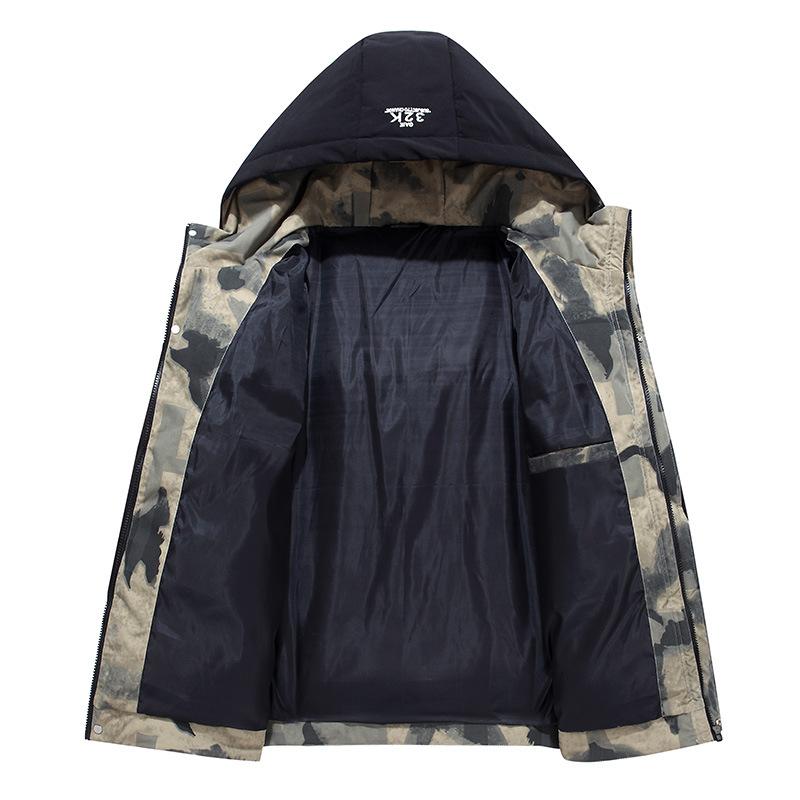 Winter new men's cotton-padded clothes short thickened cotton-padded jackets Korean version trendy down cotton-padded jackets hooded clothes