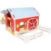 Grange En Bois - Le Toy Van - Farms Red Barn - Rouge - 3 Ans Et Plus - Intérieur