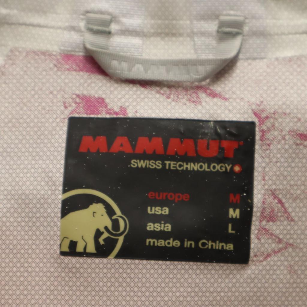 Mammut Nylon Jacket M Pink Hood Women Used