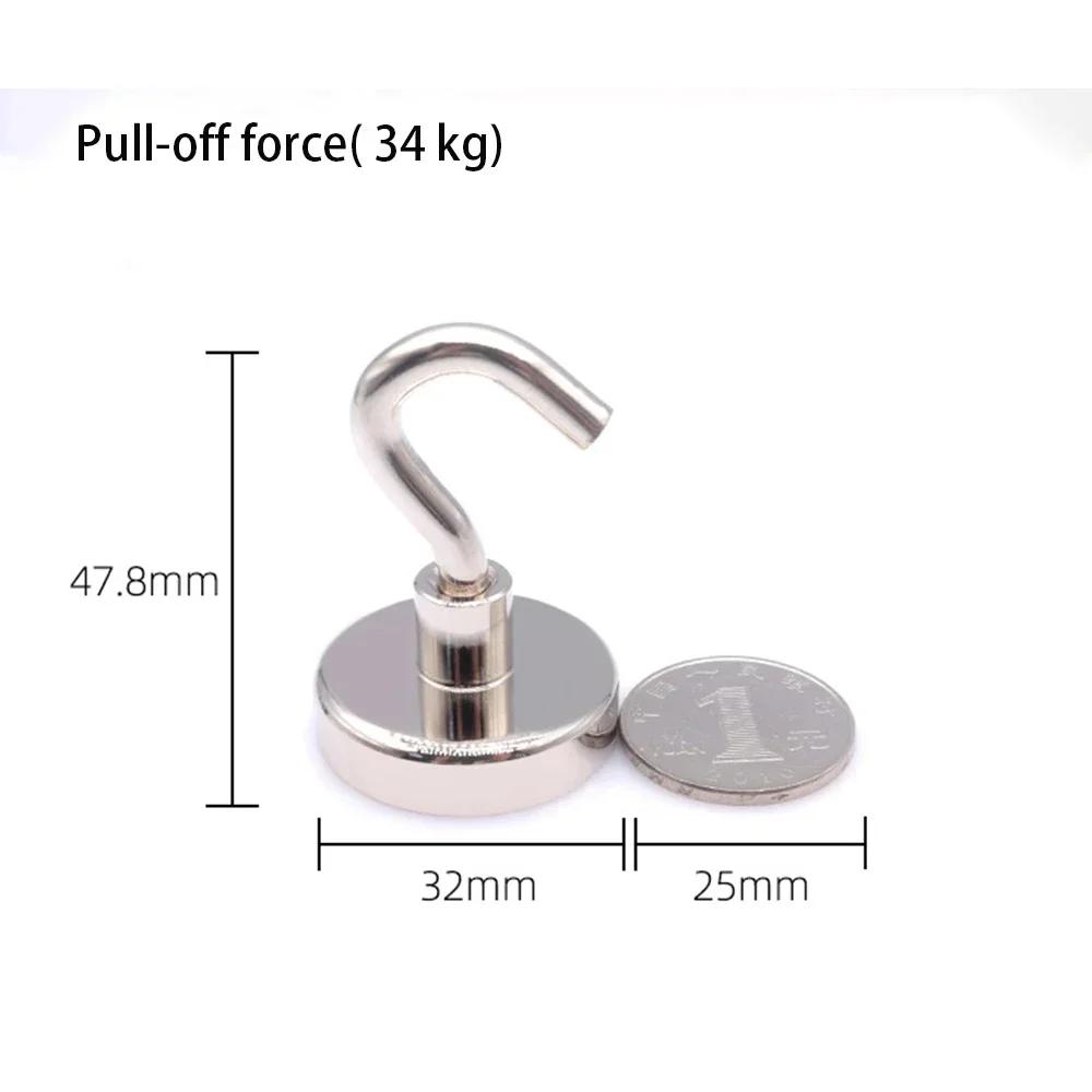 N38 E12 E16 E20 E32 E42 NdFeB Magnethaken Magnet Starker Saughaken Metallmagnethaken Starke Kraft Öffnungsmagnet Kundenspezifisch