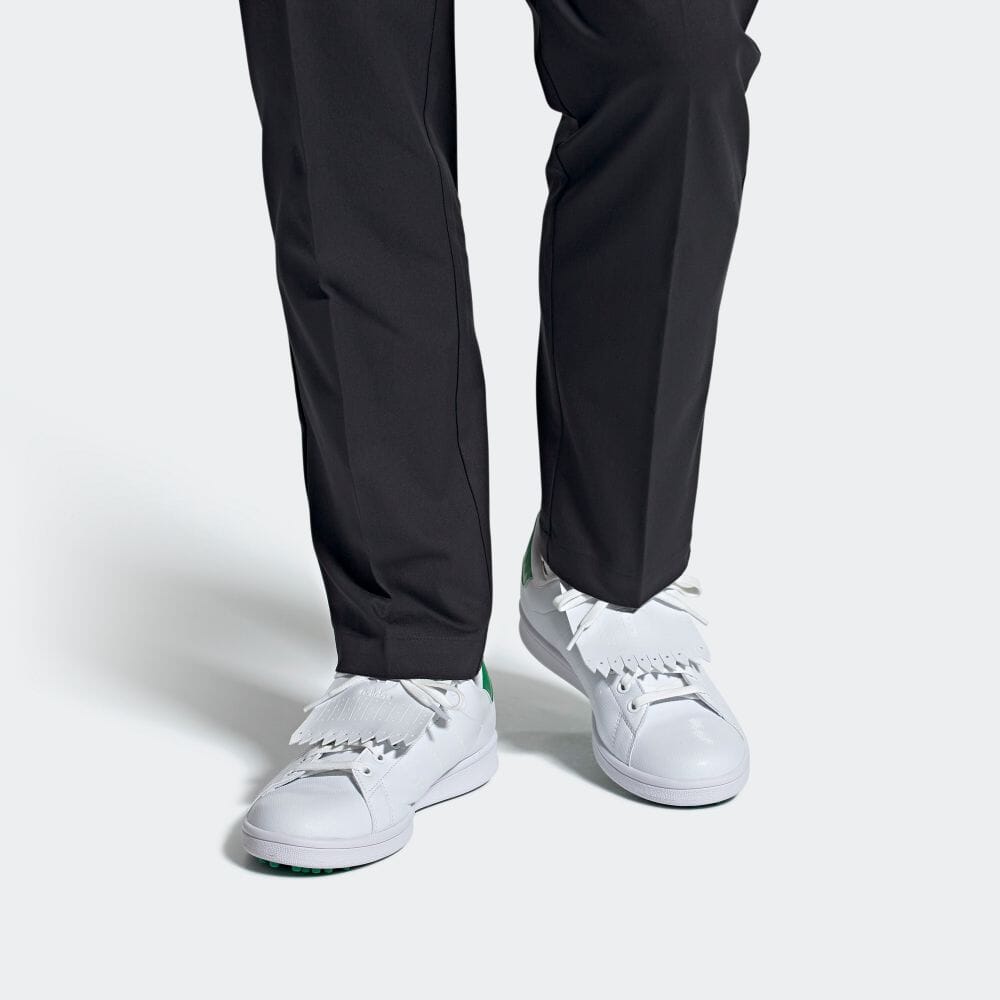 Adidas Stan Smith Primegreen Spikeless Golf Men's Shoes Cloud White Green Q46252