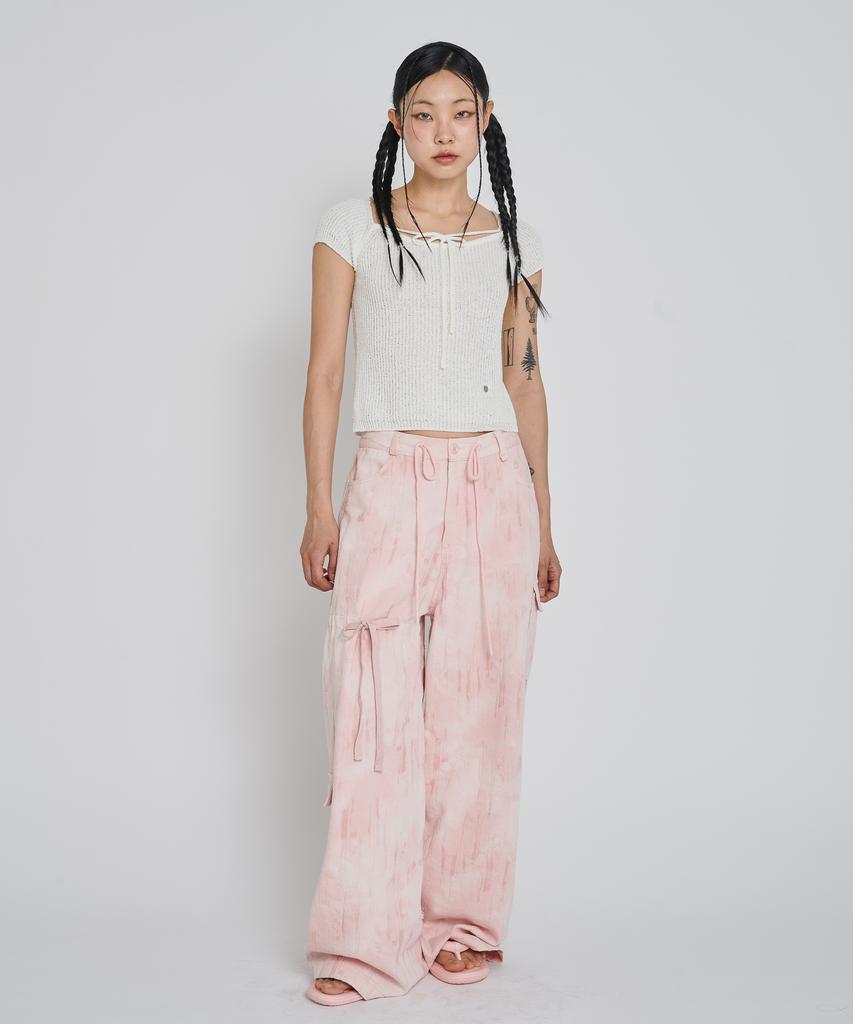 UNUSUALNORMAL Rupin 2Way Knit Top_Ivory