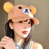 Rilakkuma Baseball Hats For Women Kawaii Relax Bear With Ear Cap Outdoor Sport Sun Bonnets Spring Summer Headgear Friend Gift
