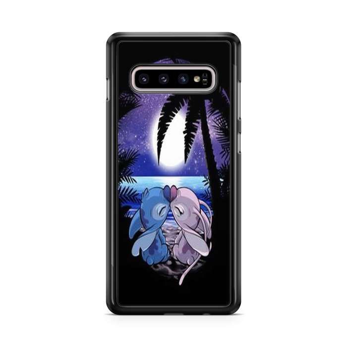 Coque de téléphone - Coque en Folie - Compatible Samsung Galaxy S10 Stitch Disney Bleu Ref 203 nero