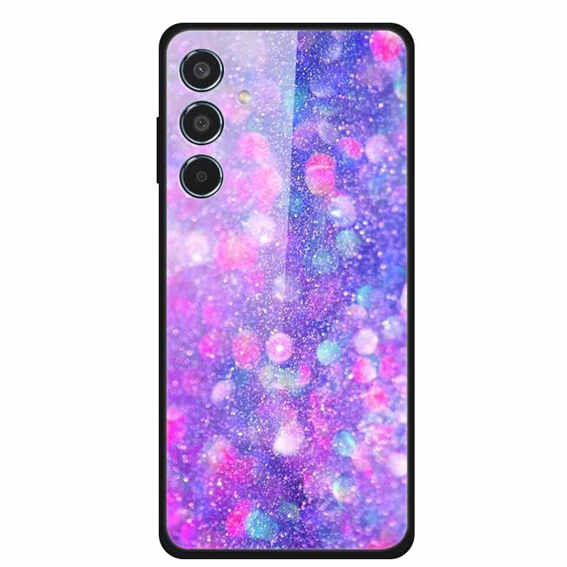 Tempered Glass Case For Samsung S25 Plus Case S 25 Plus Hard Back Cover For Samsung Galaxy A16 M55 A55 Phone Case Soft Bumper