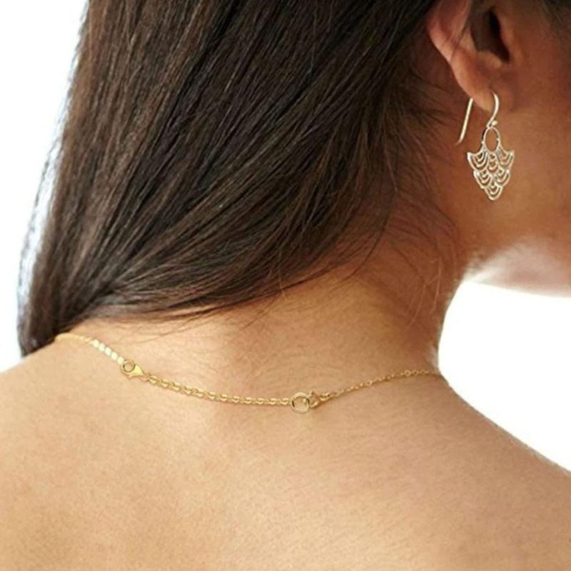4Piece Pack Adjustable Chain Extender Set for Jewelry Making Gold/Silver Necklace and Bracelet Extension Chains Jewelry